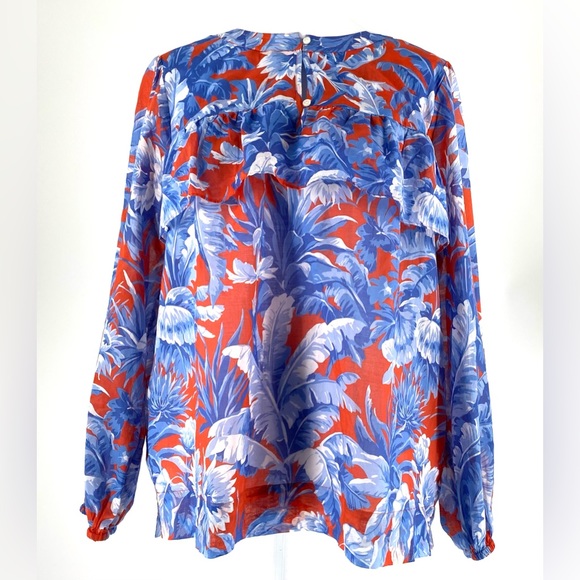 J Crew multi color top in medium - Picture 1 of 6